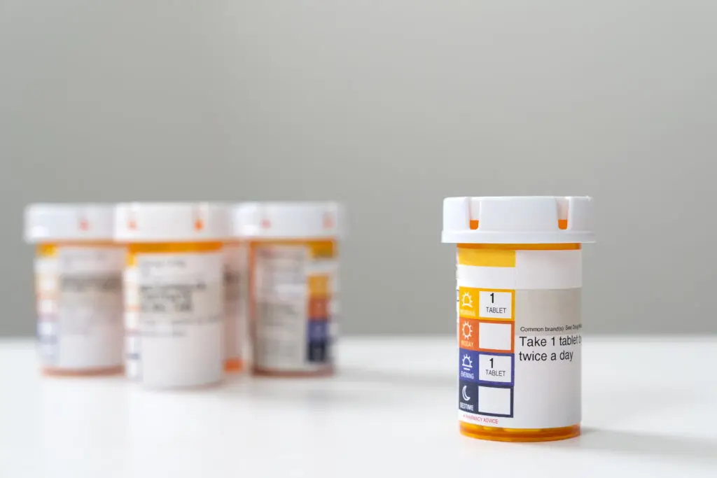 Pharmacy pill bottles